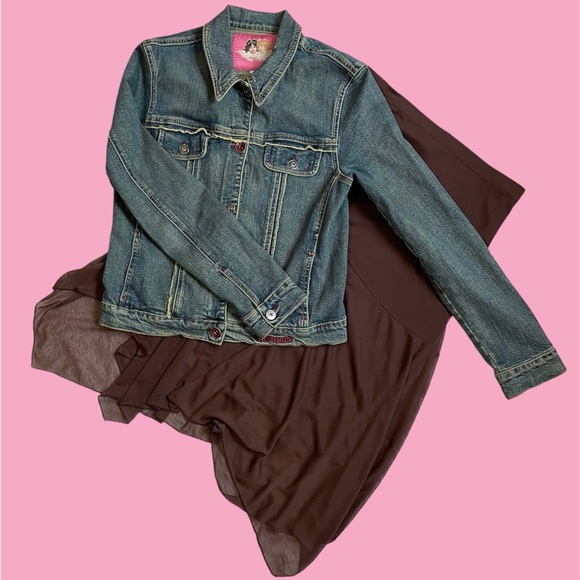 Vintage y2k Fiorucci floral denim jacket - Picture 8 of 17